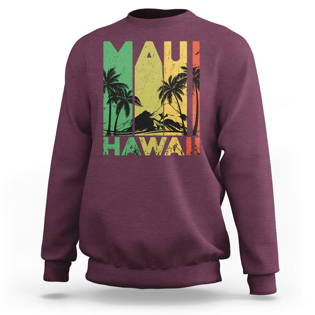 Maui Hawaii Pray For Maui Strong Hawaii Strong Sweatshirt TS02 Maroon Printyourwear