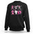 Halloween Breast Cancer Sweatshirt Dabbing Skeleton Zombie Pink Ribbon TS02 Black Print Your Wear