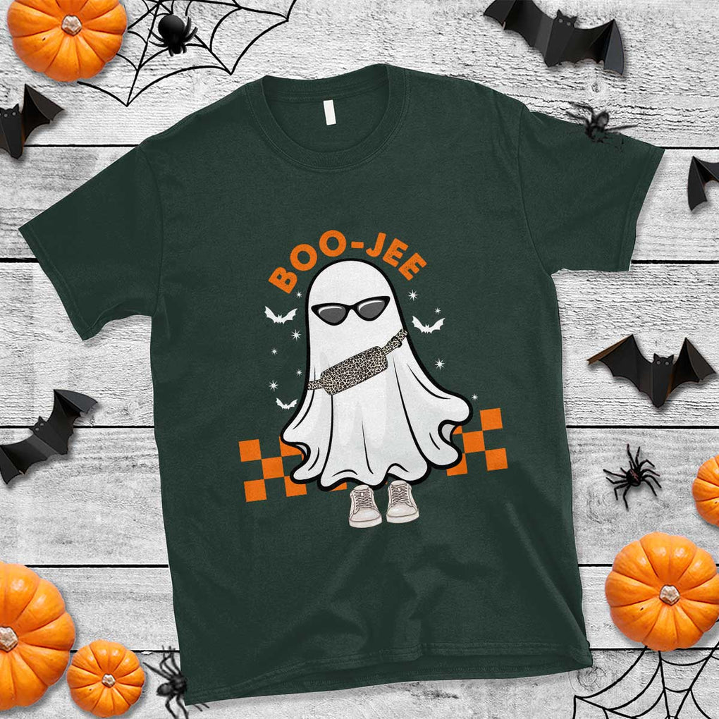 Halloween Boo Sheet T Shirt Cute Spooky Ghost Halloween Costume Boujee Boo-Jee TS02 Dark Forest Green Print Your Wear