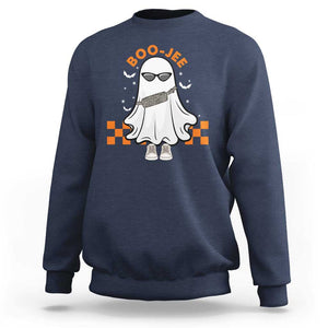 Halloween Boo Sheet Sweatshirt Cute Spooky Ghost Halloween Costume Boujee Boo-Jee TS02 Navy Print Your Wear