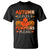 Fall Vibes T Shirt Autumn Leaves And Pumpkin Please Scary Pumpkin Halloween TS02 Black Print Your Wear