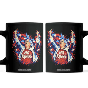 Funny Rebellious Aunt Sue Middle Finger Patriotic Splatter Graphic Coffee Mug