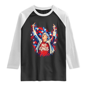 Funny Rebellious Aunt Sue Middle Finger Patriotic Splatter Graphic Raglan Shirt