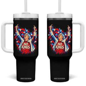 Funny Rebellious Aunt Sue Middle Finger Patriotic Splatter Graphic Tumbler With Handle
