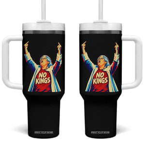 Funny Rebellious Aunt Sue Middle Finger Pop Art Patriotic Graphic Tumbler With Handle