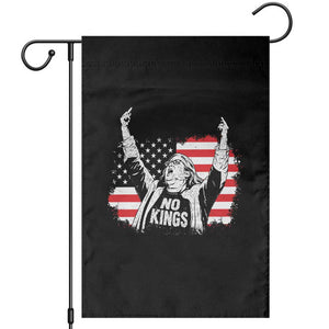 Funny Rebellious Aunt Sue Middle Finger Distressed USA Flag Graphic Garden Flag