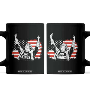 Funny Rebellious Aunt Sue Middle Finger Distressed USA Flag Graphic Coffee Mug