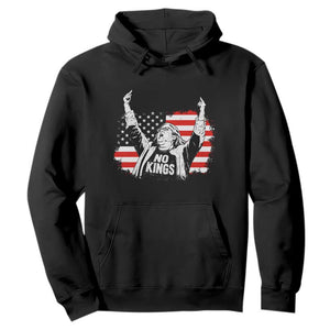 Funny Rebellious Aunt Sue Middle Finger Distressed USA Flag Graphic Hoodie