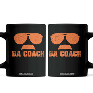 Da Coach Orange Sunglasses and Mustache Graphic Coffee Mug