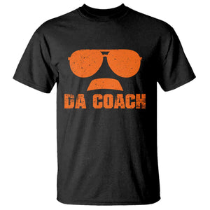 Da Coach Orange Sunglasses and Mustache Graphic T Shirt