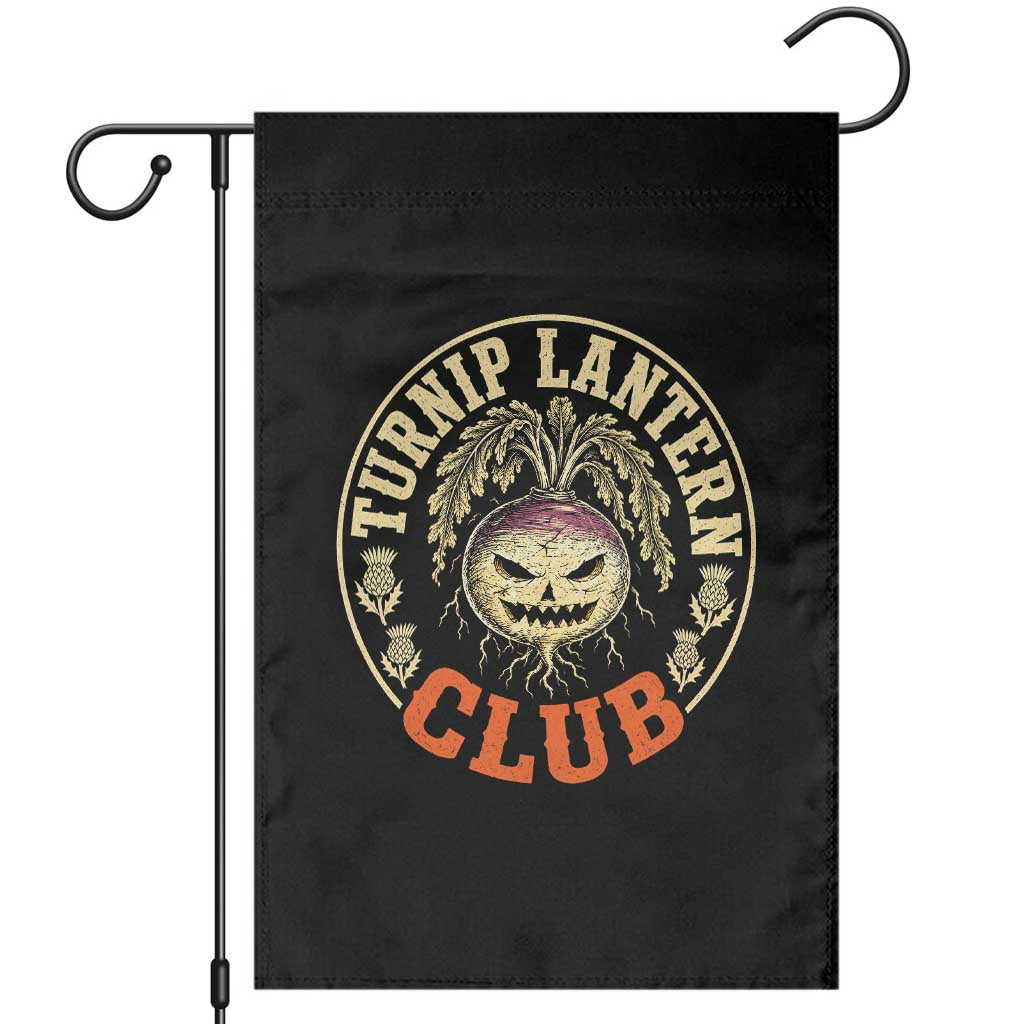 Turnip Lantern Club Vintage Celtic Scottish Irish Halloween Spooky Graphic Garden Flag