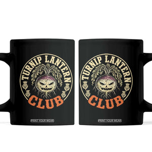 Turnip Lantern Club Vintage Celtic Scottish Irish Halloween Spooky Graphic Coffee Mug