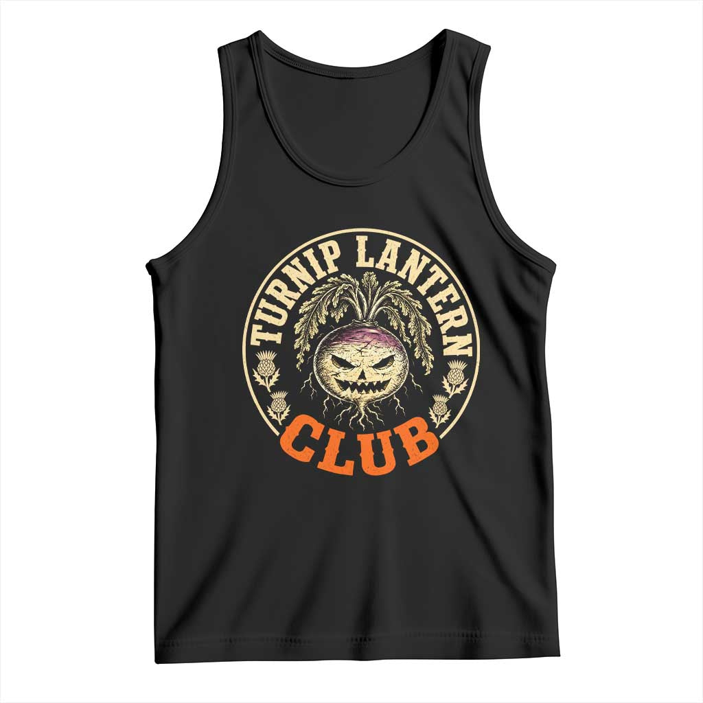 Turnip Lantern Club Vintage Celtic Scottish Irish Halloween Spooky Graphic Tank Top
