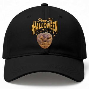 Penny For Halloween Vintage Turnip Lantern Baseball Cap Traditional Irish Celtic Spooky Graphic