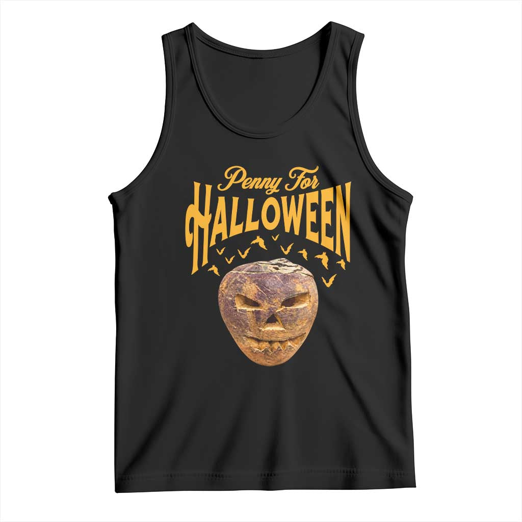 Penny For Halloween Vintage Turnip Lantern Tank Top Traditional Irish Celtic Spooky Graphic