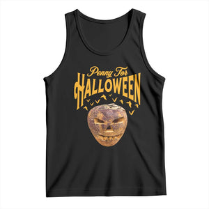Penny For Halloween Vintage Turnip Lantern Tank Top Traditional Irish Celtic Spooky Graphic