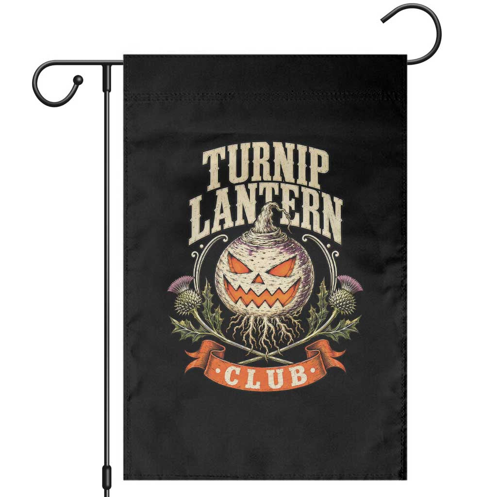 Turnip Lantern Club Garden Flag Vintage Celtic Scottish Irish Halloween Spooky Graphic