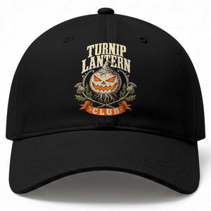 Turnip Lantern Club Baseball Cap Vintage Celtic Scottish Irish Halloween Spooky Graphic
