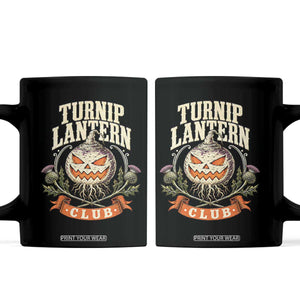 Turnip Lantern Club Coffee Mug Vintage Celtic Scottish Irish Halloween Spooky Graphic