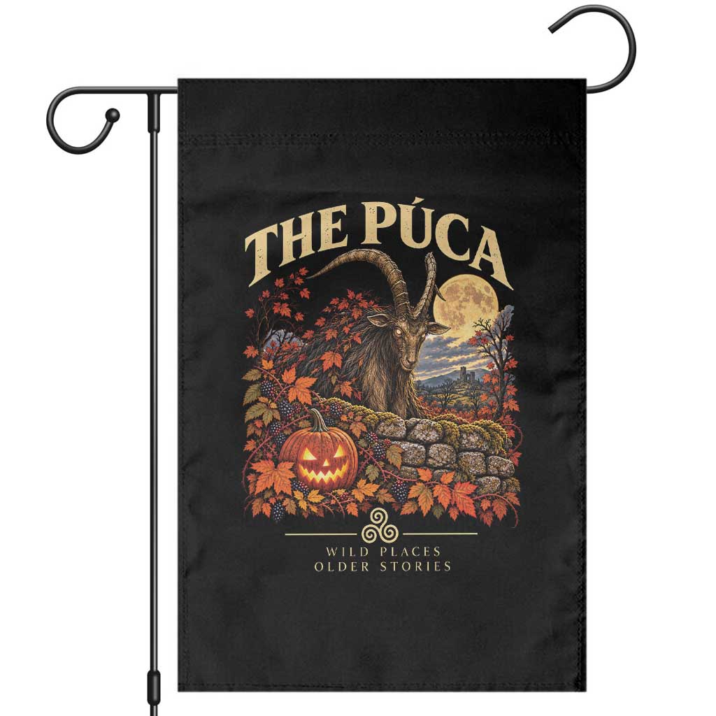 The Puca Irish Mythological Creature Graphic Garden Flag Celtic Folklore Halloween Spooky
