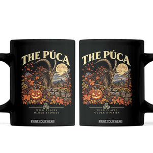 The Puca Irish Mythological Creature Graphic Coffee Mug Celtic Folklore Halloween Spooky