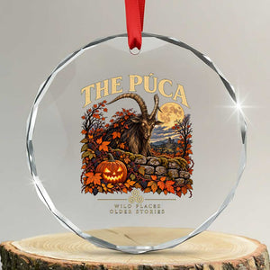 The Puca Irish Mythological Creature Graphic Crystal Glass Ornament Celtic Folklore Halloween Spooky