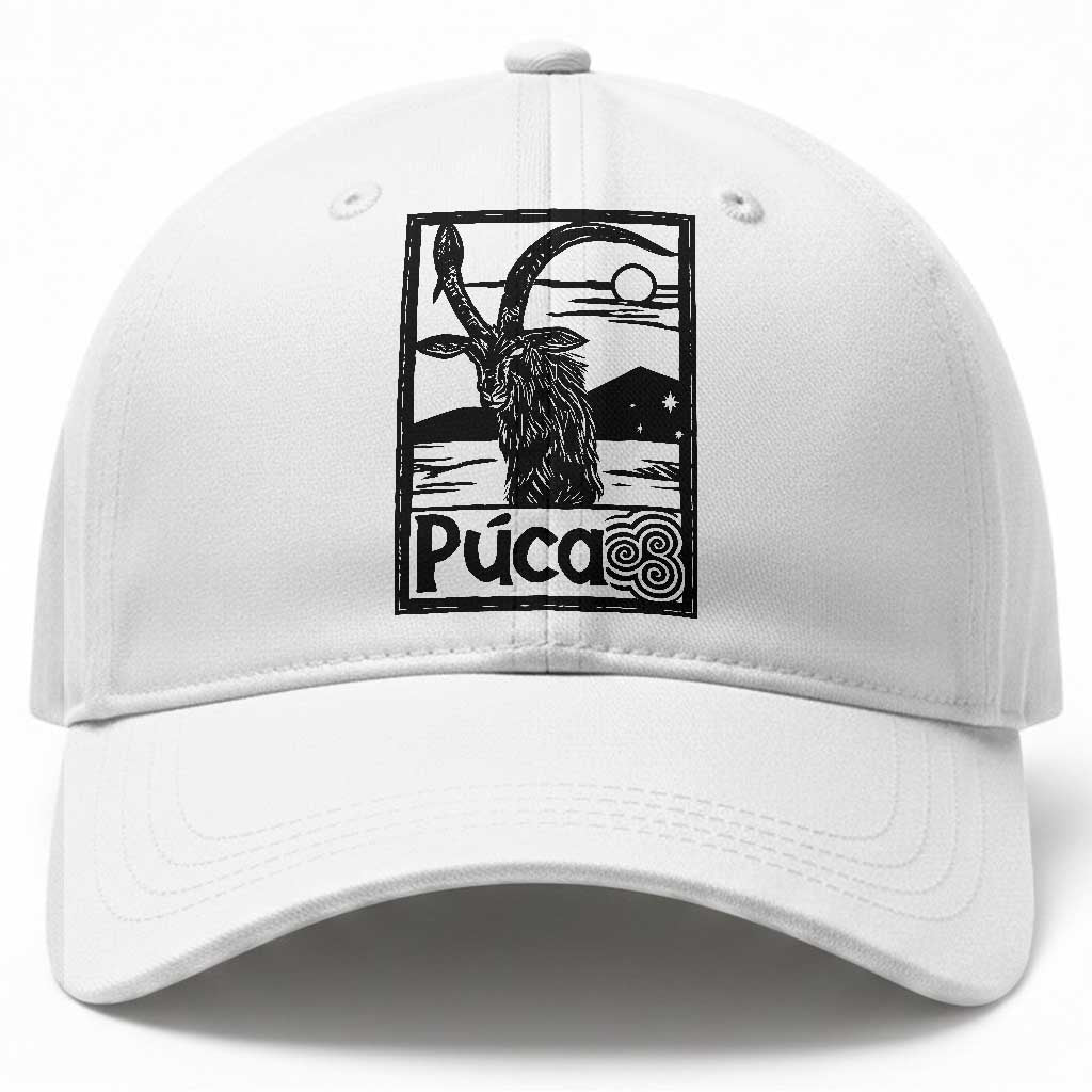 Puca Irish Mythological Creature Vintage Graphic Baseball Cap Celtic Folklore Spooky