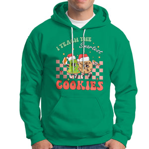 Teacher Christmas Hoodie I Teach The Smartest Cookies Retro Groovy Xmas Cookies TS02 Irish Green Printyourwear