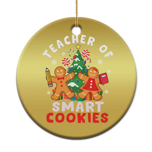 Teacher of Smart Cookies Christmas Gingerbread Man Christmas Ornament Teacher of Smart Cookies TS02 Print Your Wear