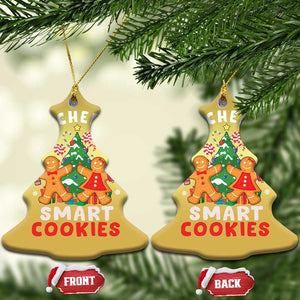 Teacher of Smart Cookies Christmas Gingerbread Man Christmas Ornament Teacher of Smart Cookies TS02 Christmas Tree Gold Print Your Wear