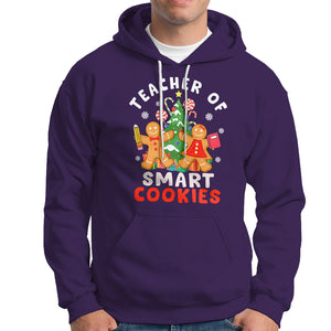 Teacher of Smart Cookies Christmas Gingerbread Man Hoodie Teacher of Smart Cookies TS02 Purple Printyourwear