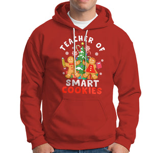 Teacher of Smart Cookies Christmas Gingerbread Man Hoodie Teacher of Smart Cookies TS02 Red Printyourwear