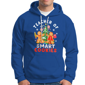 Teacher of Smart Cookies Christmas Gingerbread Man Hoodie Teacher of Smart Cookies TS02 Royal Blue Printyourwear