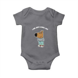 I Am Just A Chill Guy Baby Onesie Funny My New Character TS02 Charcoal Print Your Wear