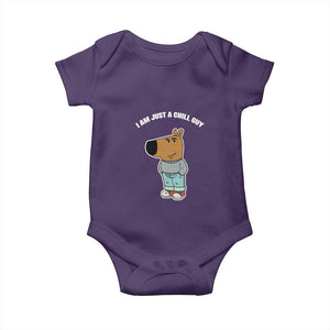 I Am Just A Chill Guy Baby Onesie Funny My New Character TS02 Purple Print Your Wear