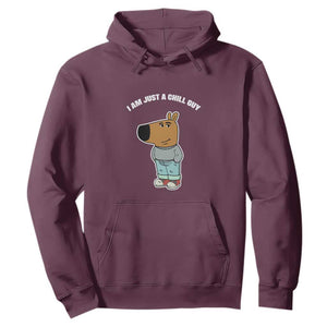 I Am Just A Chill Guy Hoodie Funny My New Character TS02 Maroon Print Your Wear