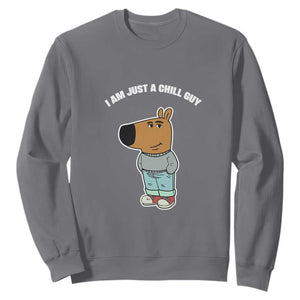 I Am Just A Chill Guy Sweatshirt Funny My New Character TS02 Charcoal Print Your Wear