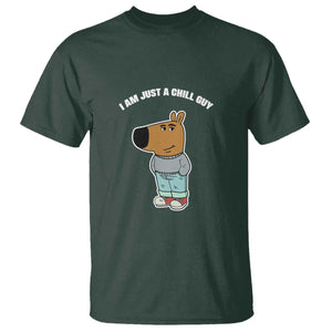 I Am Just A Chill Guy T Shirt Funny My New Character TS02 Dark Forest Green Print Your Wear