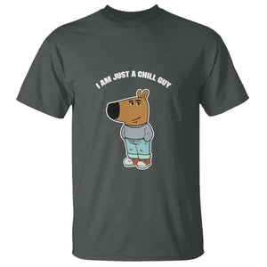 I Am Just A Chill Guy T Shirt Funny My New Character TS02 Dark Heather Print Your Wear