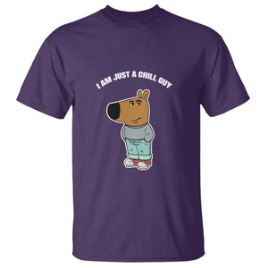 I Am Just A Chill Guy T Shirt Funny My New Character TS02 Purple Print Your Wear