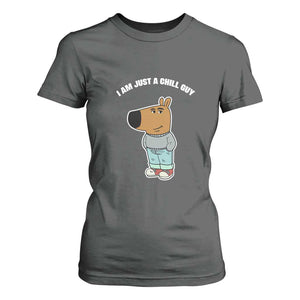 I Am Just A Chill Guy T Shirt For Women Funny My New Character TS02 Dark Heather Print Your Wear