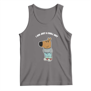 I Am Just A Chill Guy Tank Top Funny My New Character TS02 Deep Heather Print Your Wear