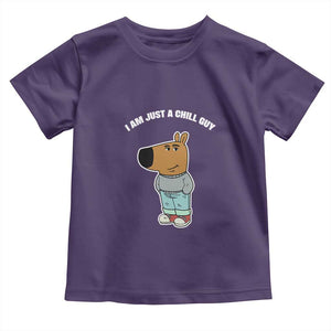 I Am Just A Chill Guy Toddler T Shirt Funny My New Character TS02 Purple Print Your Wear