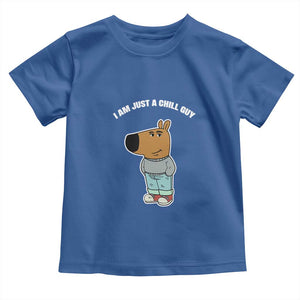 I Am Just A Chill Guy Toddler T Shirt Funny My New Character TS02 Royal Blue Print Your Wear