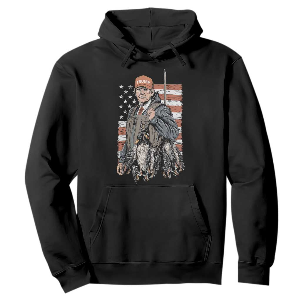 Trump Camo Duck Hunting Hoodie Hello Hunting Season US Flag TS02 Black Print Your Wear