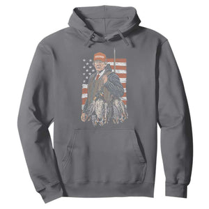 Trump Camo Duck Hunting Hoodie Hello Hunting Season US Flag TS02 Charcoal Print Your Wear