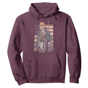 Trump Camo Duck Hunting Hoodie Hello Hunting Season US Flag TS02 Maroon Print Your Wear