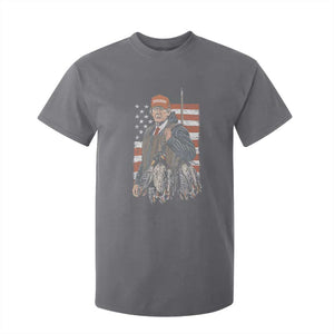 Trump Camo Duck Hunting T Shirt For Kid Hello Hunting Season US Flag TS02 Charcoal Print Your Wear