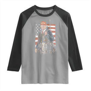 Trump Camo Duck Hunting Raglan Shirt Hello Hunting Season US Flag TS02 Sport Gray Black Print Your Wear