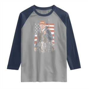 Trump Camo Duck Hunting Raglan Shirt Hello Hunting Season US Flag TS02 Sport Gray Navy Print Your Wear